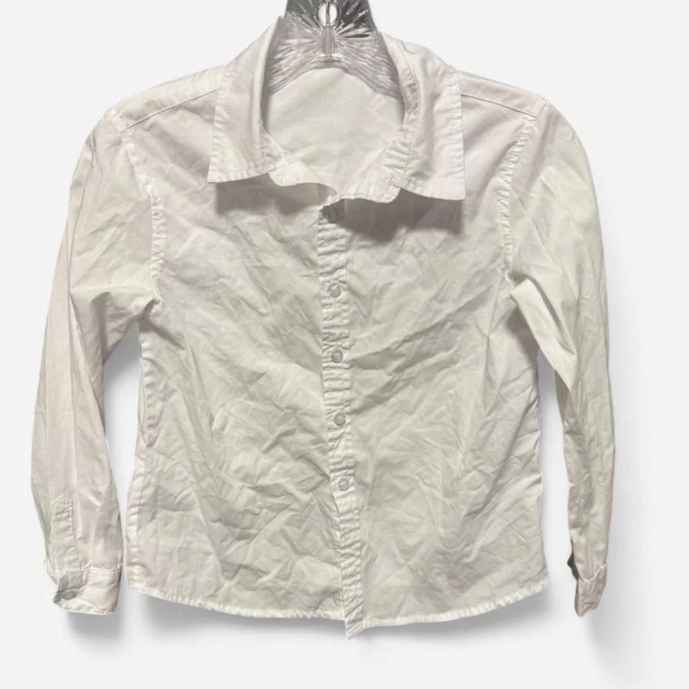 The children’s place white uniform button up top size 9 youth